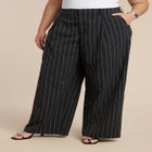 Wide Leg Pinstripe Trouser image number null