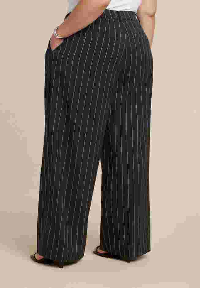Wide Leg Pinstripe Trouser image number 2