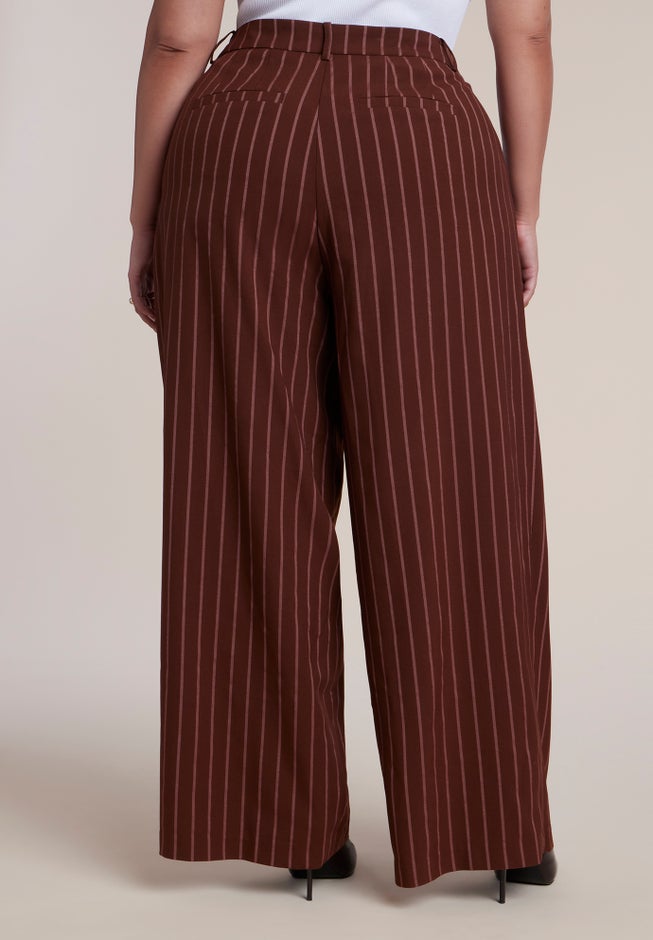 Wide Leg Pinstripe Trouser image number 2