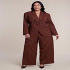 Wide Leg Pinstripe Trouser image number 0