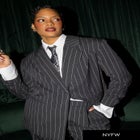 Oversized Pinstripe Blazer image number null