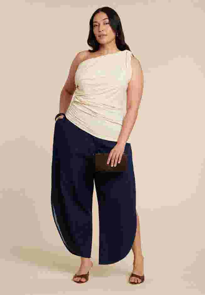 Sheer Twist Drape Top image number 3