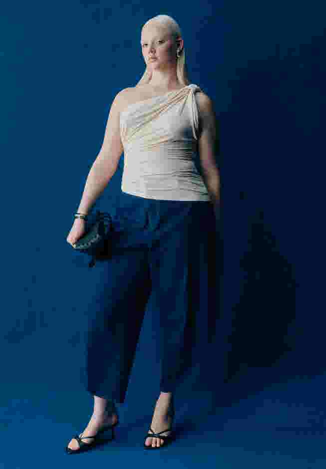 Sheer Twist Drape Top image number 6