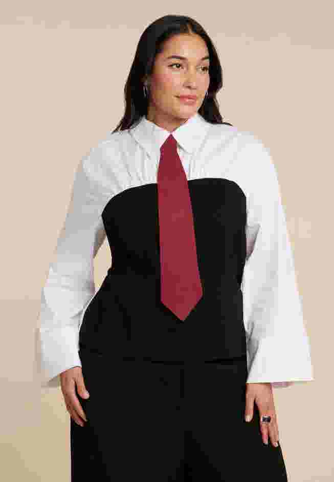 Bustier Button Up Twofer image number 1