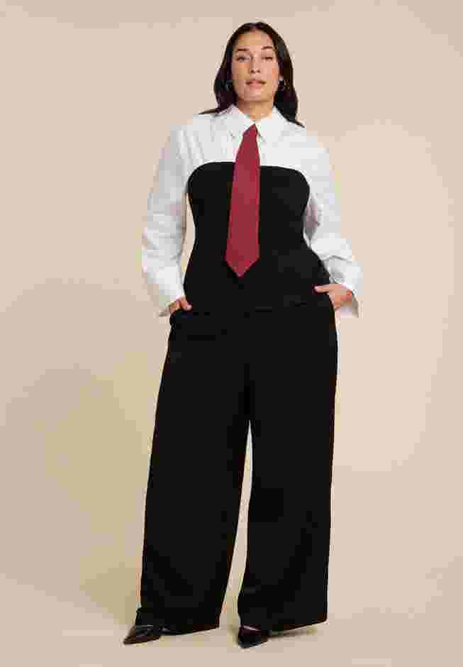 Bustier Button Up Twofer image number 2
