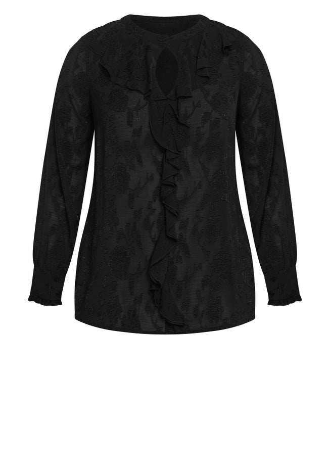 Blake Ruffle Neck Top image number 4