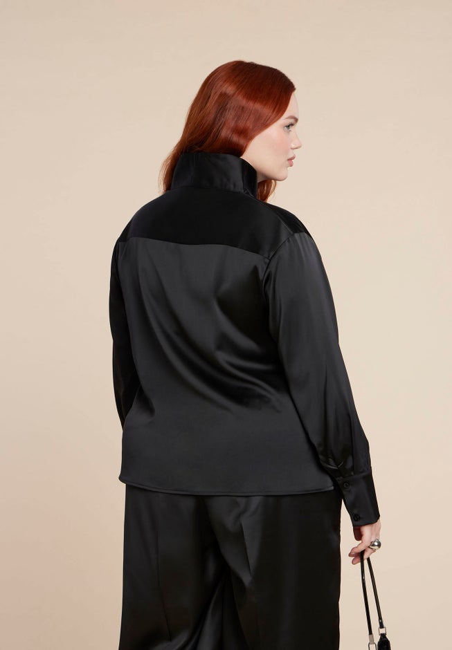 Deconstructed Neckline Blouse image number 1
