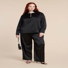 Deconstructed Neckline Blouse image number null