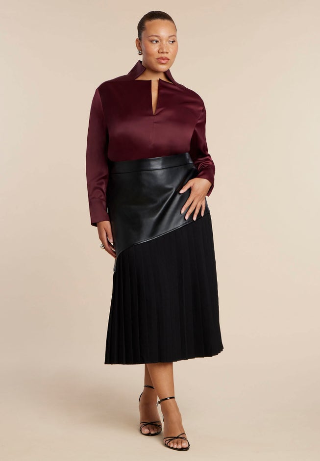 Deconstructed Neckline Blouse image number 2