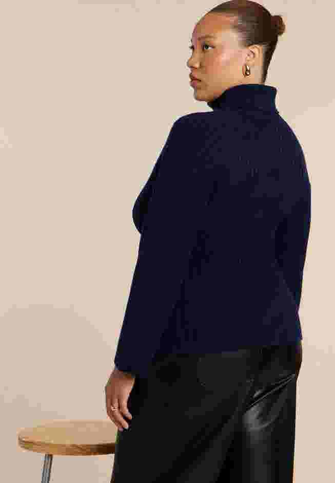 Turtleneck Belted Sweater image number 2