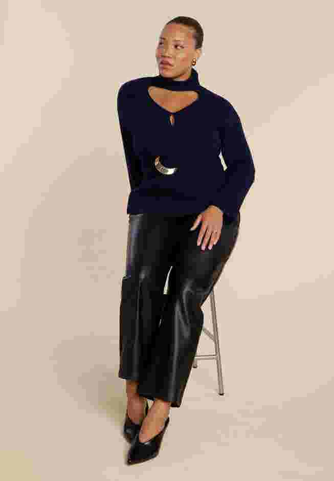 Turtleneck Belted Sweater image number 3
