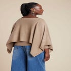 Layered Cape Sweater image number null
