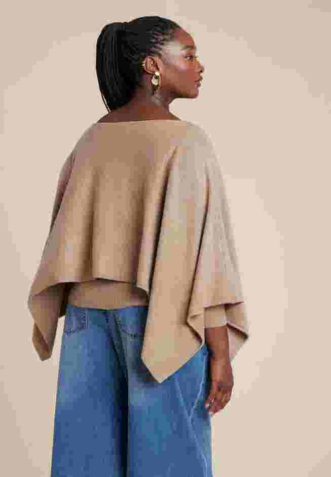 Layered Cape Sweater image number 1