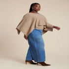 Layered Cape Sweater image number null