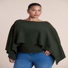 Layered Cape Sweater image number 0