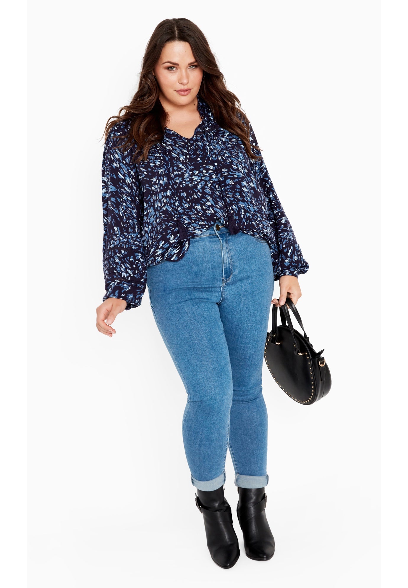 Lucia Tiered Crochet Tassel Top image number 1