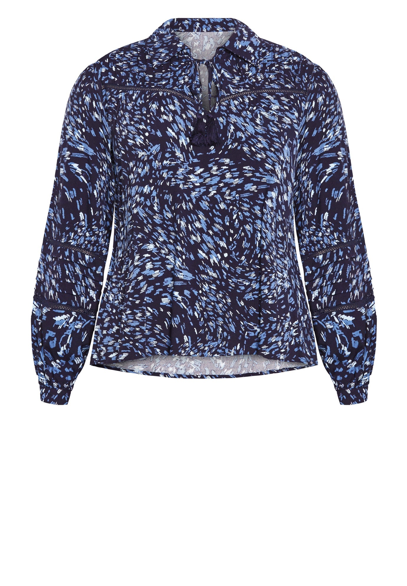 Lucia Tiered Crochet Tassel Top image number 4