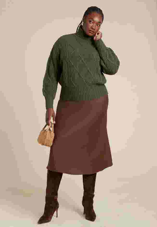 Cableknit Slouchy Sweater image number 1
