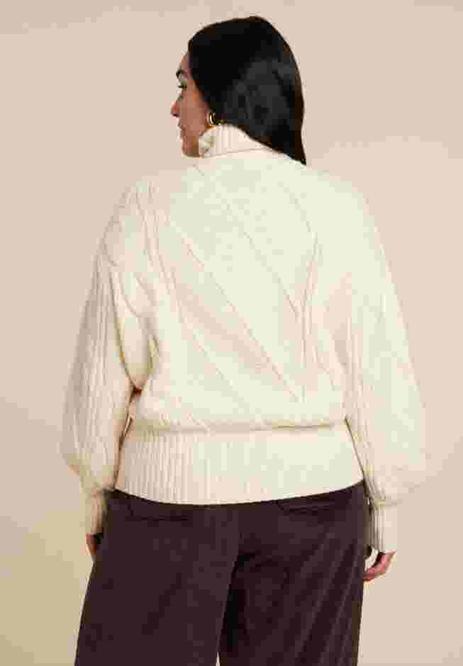 Cableknit Slouchy Sweater image number 1