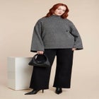 Chevron Intarsia Sweater image number null