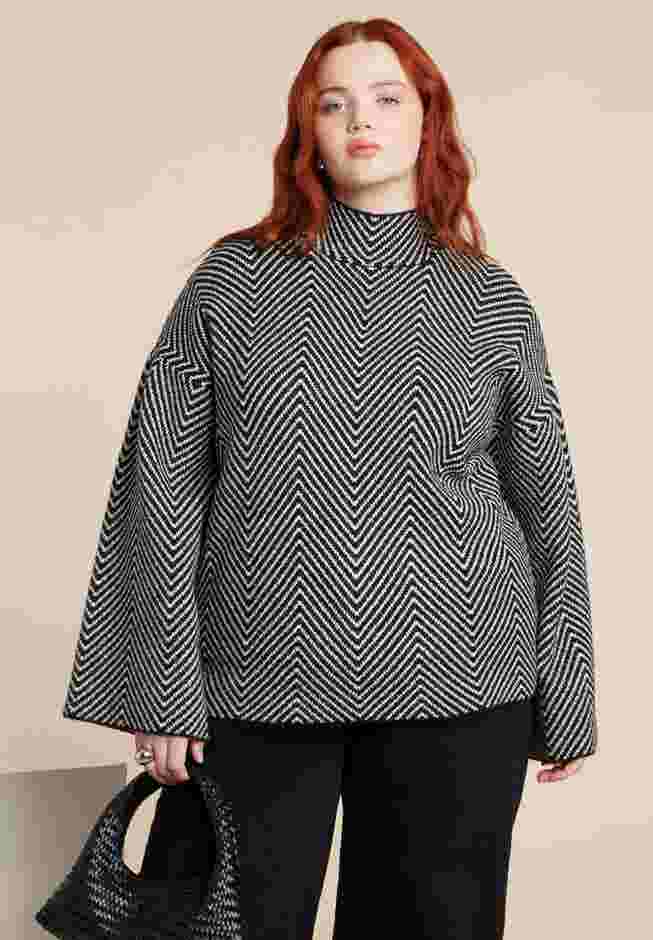Chevron Intarsia Sweater image number 0