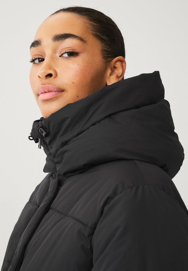 Hooded Drawstring Puffer image number 2