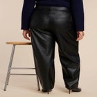 Faux Leather Straight Leg Pant image number null