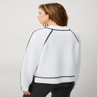 Tipped Mock Neck Pullover image number null