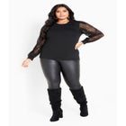 Parker Lace Long Sleeve Top image number null