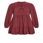 Brielle Embroidered Tunic Dress image number null