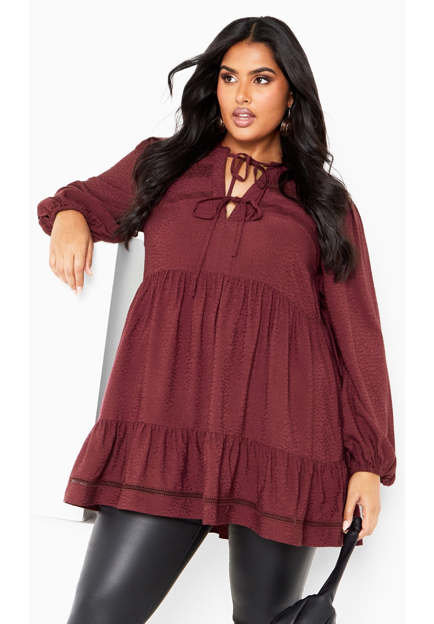 Brielle Embroidered Tunic Dress image number 0