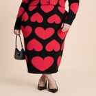 Floral Intarsia Sweater Skirt image number null