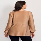 Peplum Shimmer Top image number null
