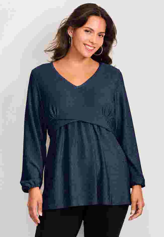 Peplum Shimmer Top image number 0