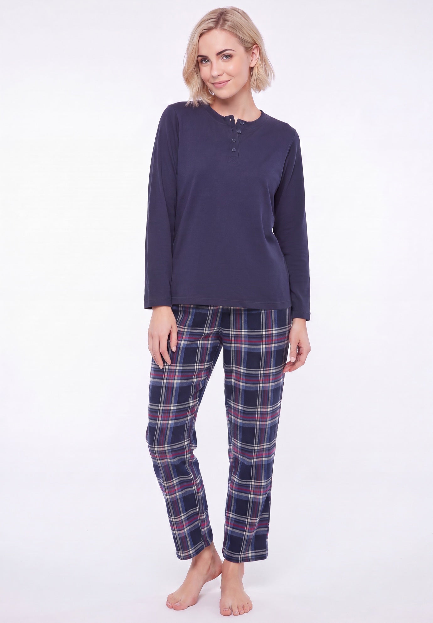 Flannel Sleep Pant With Drawstring Waist image number 0