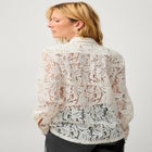 Lace Button Front Shirt image number null