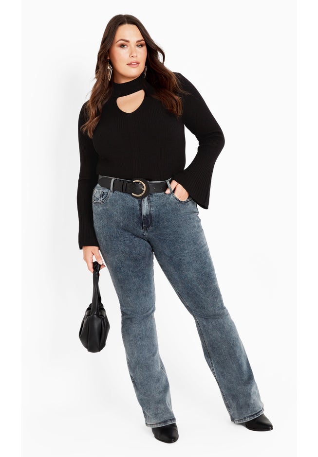 Zoe Ribbed Knit Sweater image number 1
