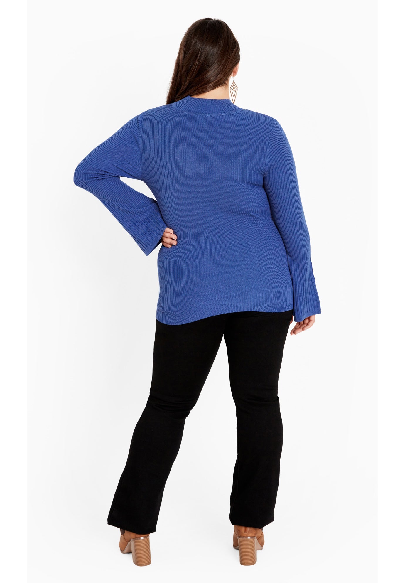 Zoe Ribbed Knit Sweater image number 3