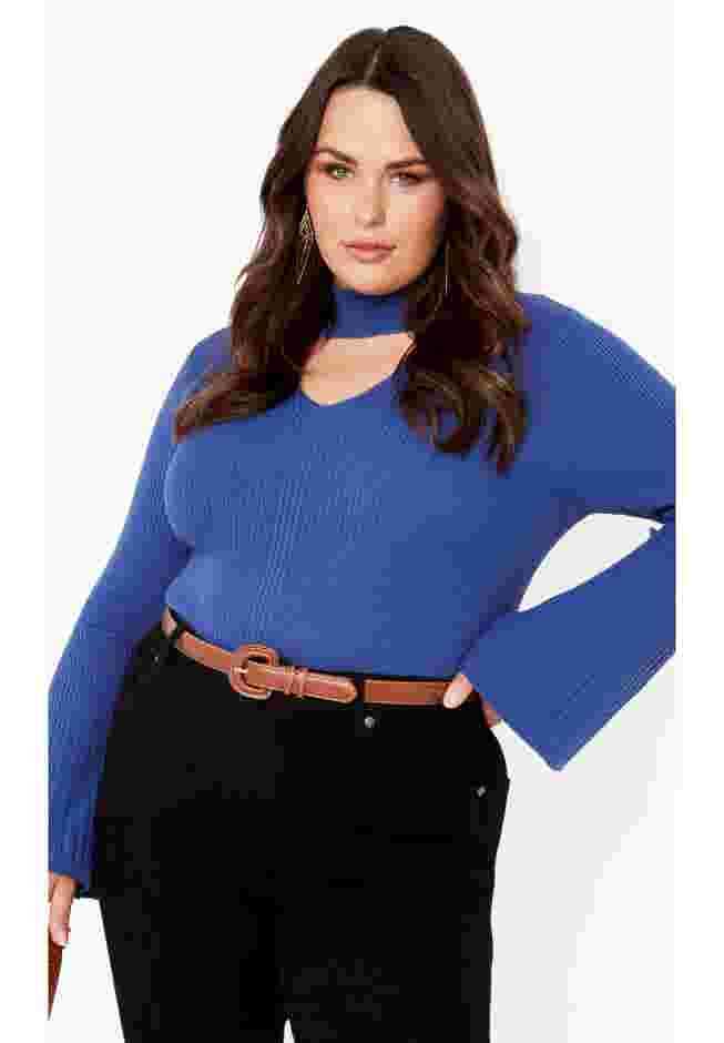 Zoe Ribbed Knit Sweater image number 0