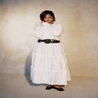 Tiered Mixed-Media Maxi Dress image number null