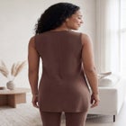 Stretch Knit Jersey Scoopneck Sleeveless Tank image number null