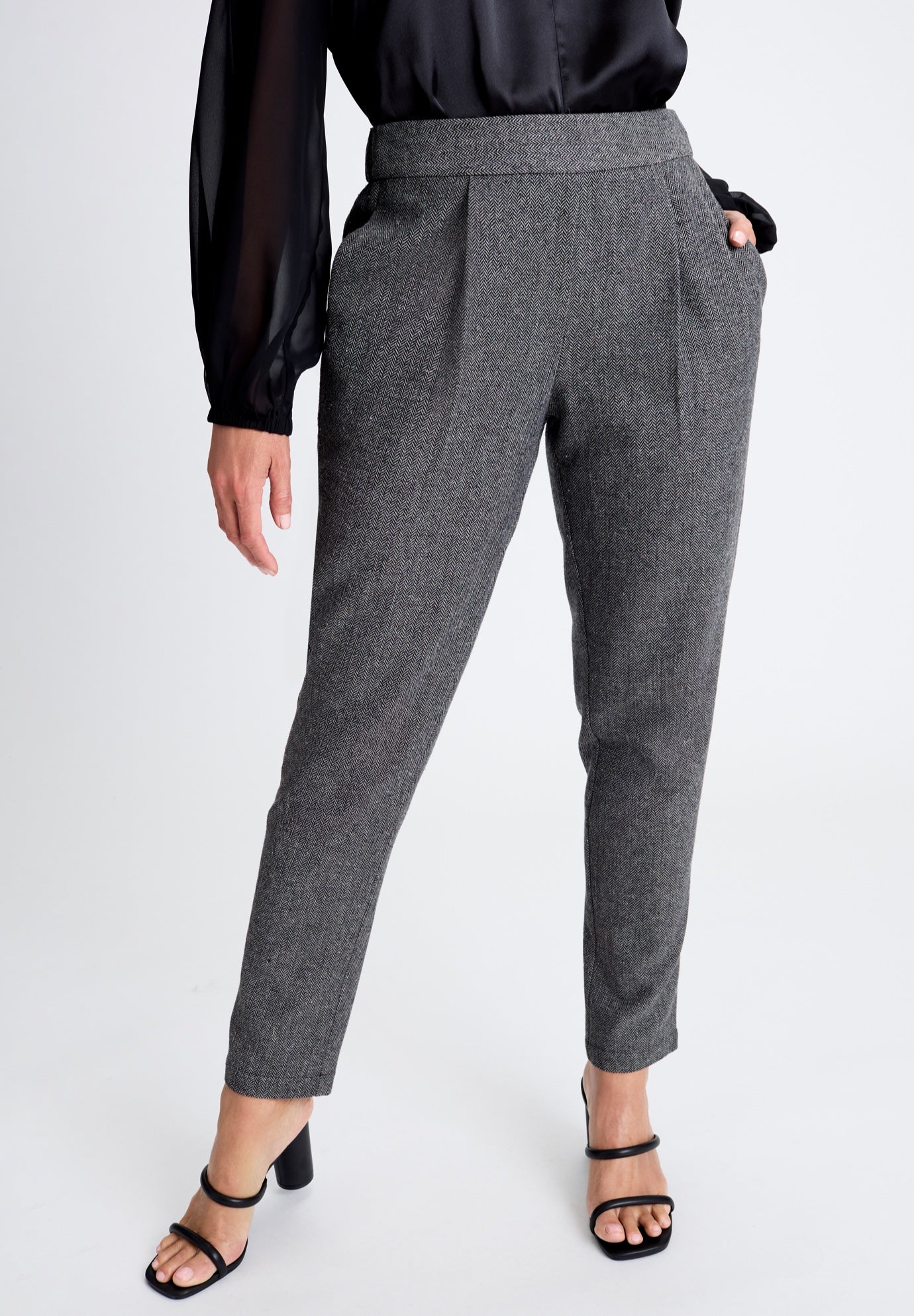 Herringbone Straight Leg Pant image number 1