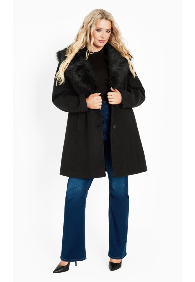 Elle Faux Wool Coat image number 3