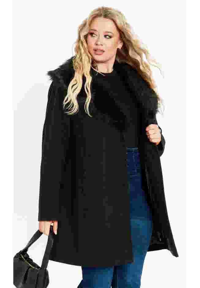Elle Faux Wool Coat image number 0