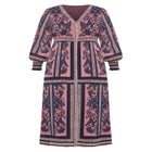 Serene Placement Sleeved Maxi Dress image number null