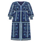 Serene Placement Sleeved Maxi Dress image number null