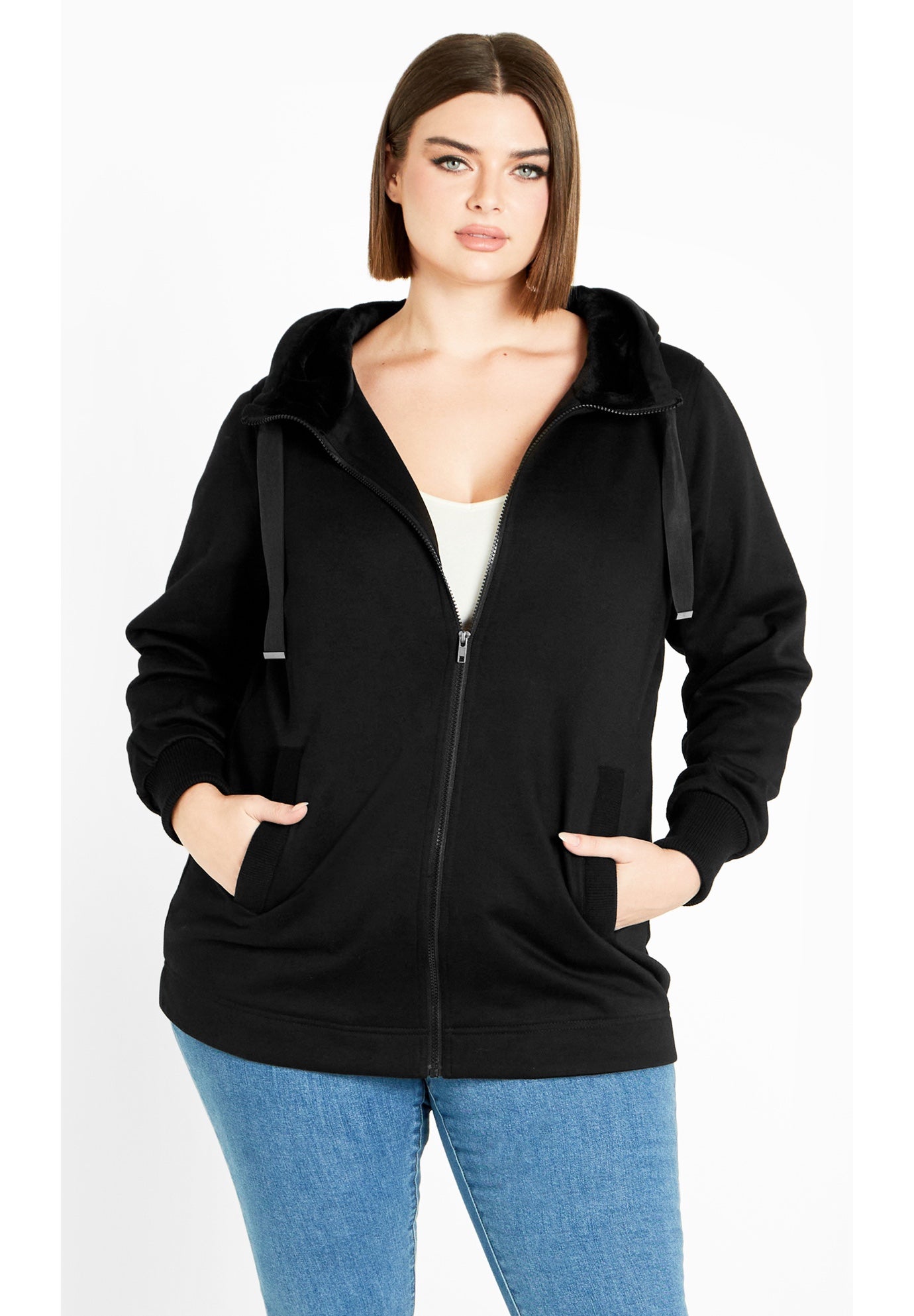 Felicity Zip Up Hood Fleece Jacket image number 0