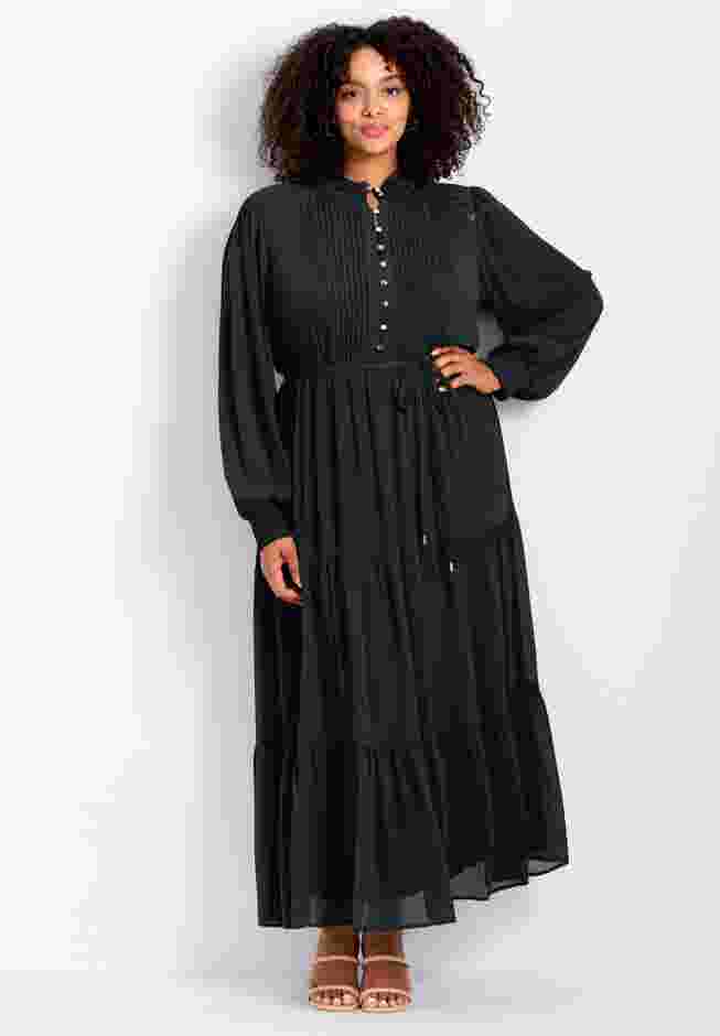 Jasmine Long Sleeve Tiered Maxi Dress image number 0