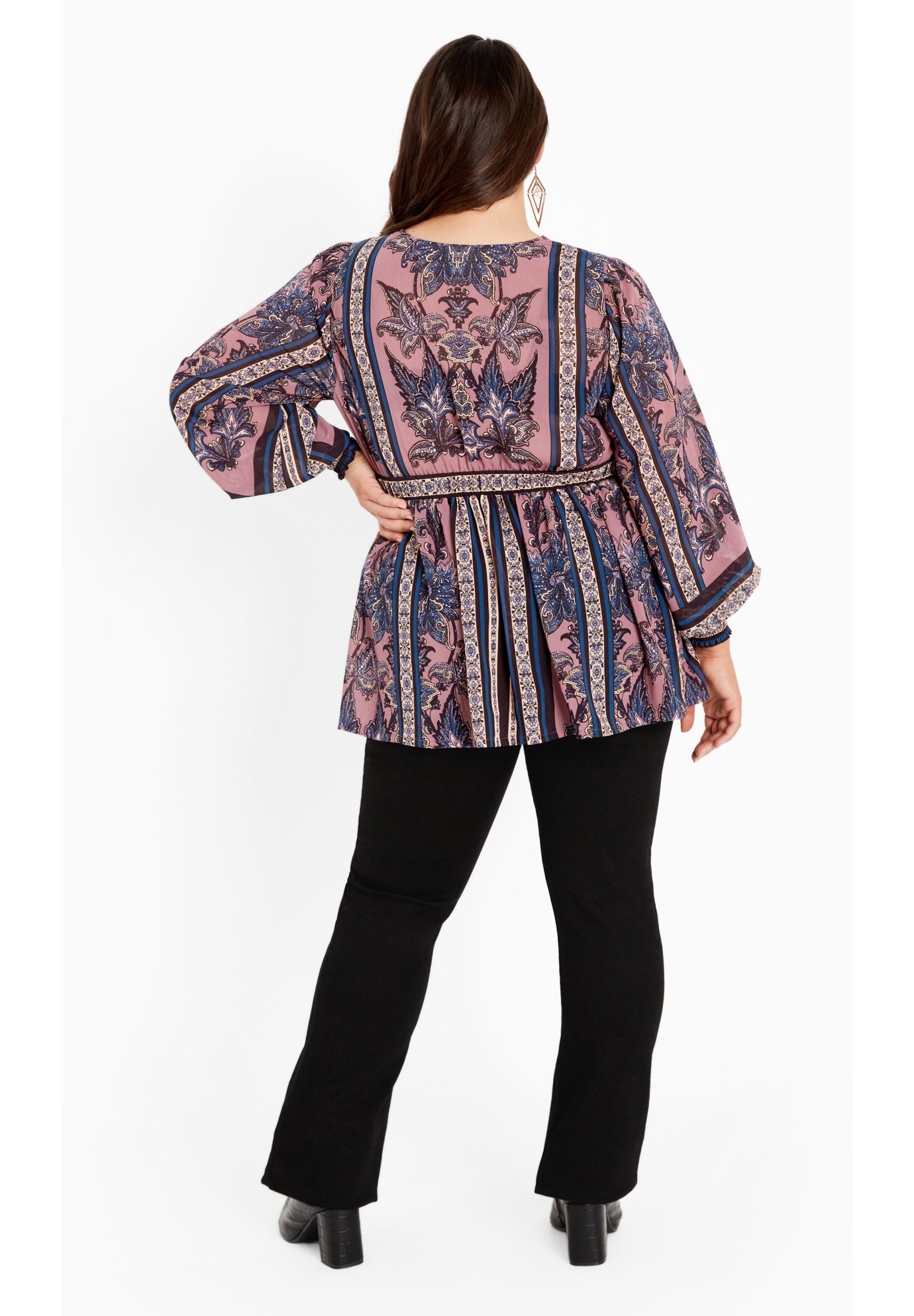 Serene Long Sleeve Placement Top image number 3