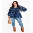 Serene Long Sleeve Placement Top image number null